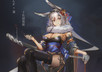 Картинка аниме pixiv+fantasia девушка