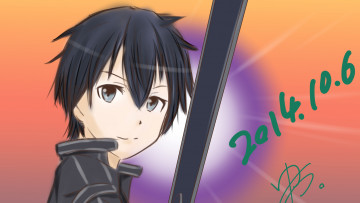 Картинка аниме sword+art+online кирито
