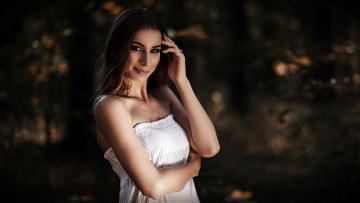 Картинка девушки -unsort+ брюнетки +шатенки девушка взгляд платье модель брюнетка