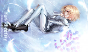 Картинка аниме yuri+on+ice юрий