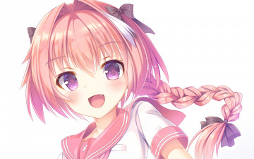 Картинка аниме fate stay+night девушка взгляд фон