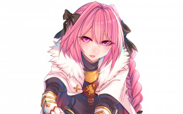 Картинка аниме fate stay+night девушка взгляд фон