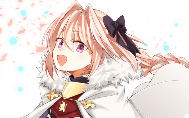 Обои картинки фото аниме, fate, stay night, девушка, взгляд, фон