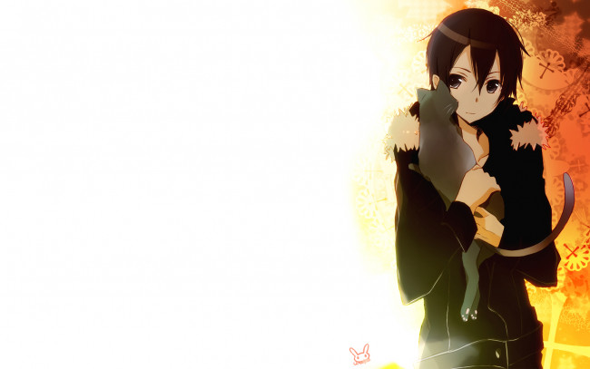 Обои картинки фото аниме, sword art online, кирито