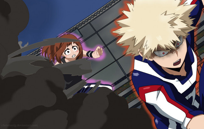 Обои картинки фото аниме, boku no hero academia, моя, геройская, академия