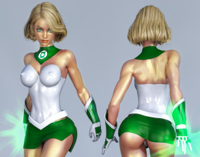 обоя 3д графика, люди , people, девушка, взгляд, фон