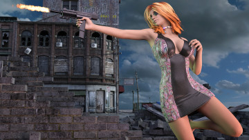 обоя 3д графика, фантазия , fantasy, девушка, взгляд, фон