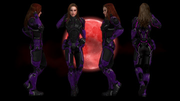 Картинка 3д+графика фантазия+ fantasy девушки взгляд фон