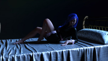 Картинка 3д+графика люди+ people девушка взгляд фон