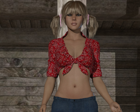 Обои картинки фото 3д графика, люди , people, девушка, взгляд, фон