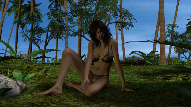 Обои картинки фото 3д графика, фантазия , fantasy, фон, взгляд, девушка