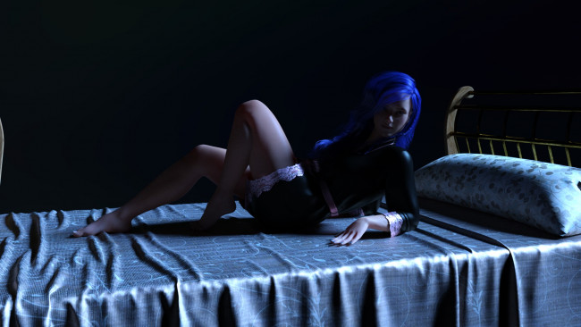 Обои картинки фото 3д графика, люди , people, девушка, взгляд, фон