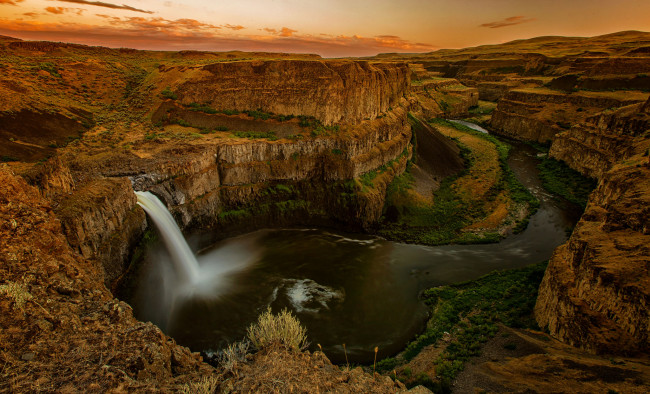 Обои картинки фото природа, водопады, простор