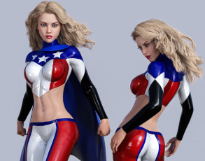 Картинка 3д+графика люди+ people фон взгляд девушка