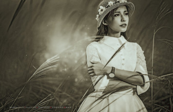 Картинка календари компьютерный+дизайн женщина растение девушка шляпа азиатка 2019 calendar