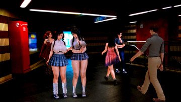 Картинка 3д+графика люди+ people фон взгляд девушки