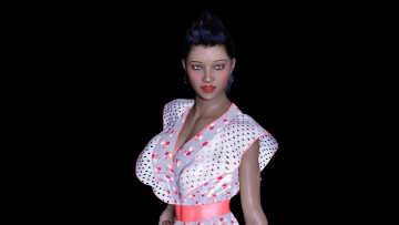 Картинка 3д+графика люди+ people фон взгляд девушка