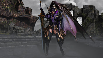 Картинка 3д+графика существа+ creatures фон взгляд девушка