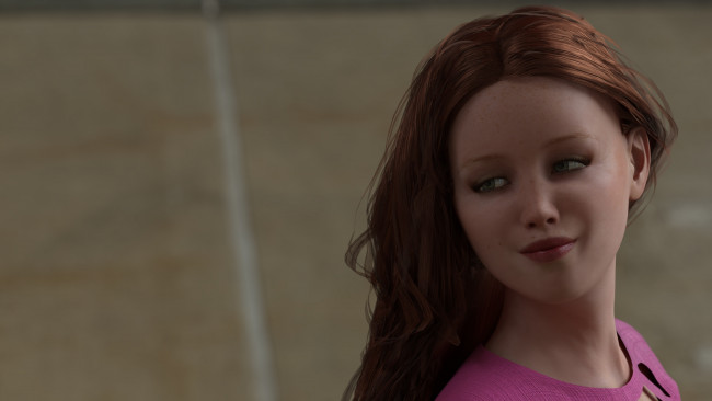 Обои картинки фото 3д графика, портрет , portraits, фон, взгляд, девушка