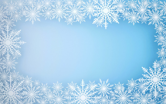 Обои картинки фото векторная графика, другое , other, снежинки, фон, голубой