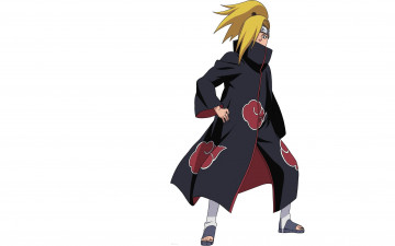 Картинка аниме naruto дейдара плащ акацки