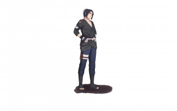 Картинка аниме naruto учиха саске шиноби