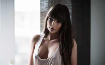 Картинка девушки -+брюнетки +шатенки шатенка майка