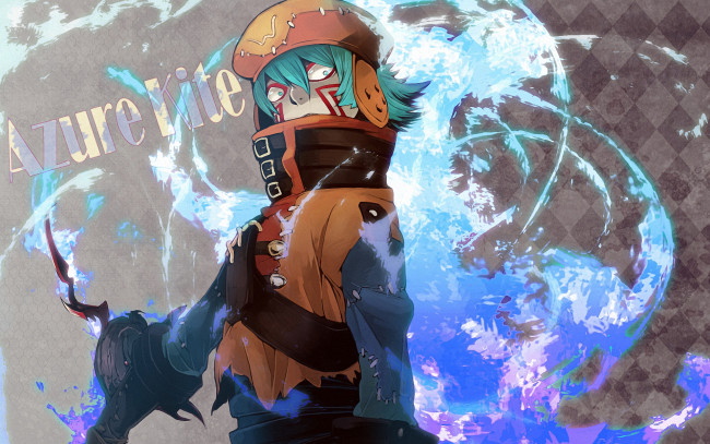 Обои картинки фото аниме, hack, sign, azure, kite, tri-edge