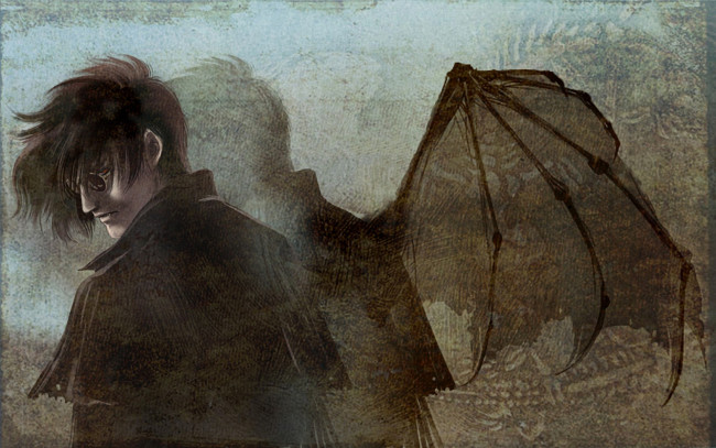 Обои картинки фото аниме, hellsing, алукард, alucard, дракула, вампир, dracula, крылья