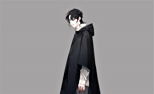 Обои картинки фото рисованное, люди, ван, ибо, плащ