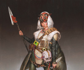 обоя аниме, mononoke hime, princess, mononoke