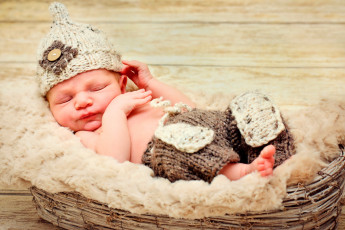 Картинка разное дети младенец шапка корзина