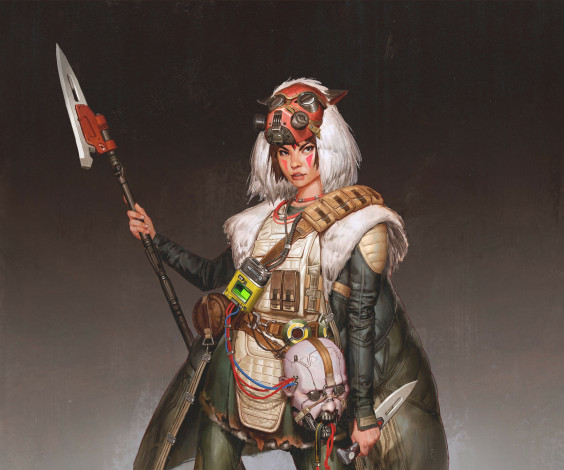 Обои картинки фото аниме, mononoke hime, princess, mononoke