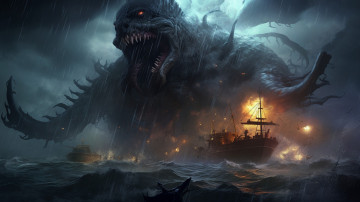 Картинка фэнтези существа нейросети графика нейроарт ai art нейронные сети рисунки нейро искусство