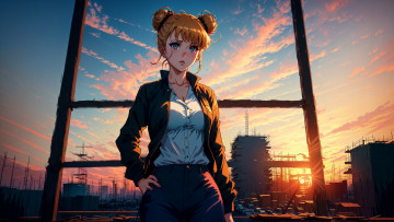 Картинка аниме город +улицы +интерьер +здания нейросети графика нейроарт ai art нейронные сети рисунки нейро искусство