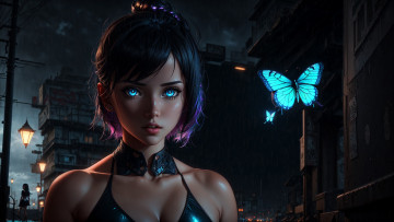 Картинка аниме город +улицы +интерьер +здания нейросети графика нейроарт ai art нейронные сети рисунки нейро искусство