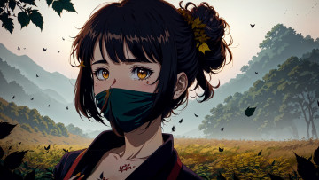 Картинка аниме пейзажи +природа нейросети графика нейроарт ai art нейронные сети рисунки нейро искусство