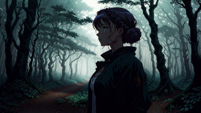 Обои картинки фото аниме, пейзажи,  природа, нейросети, графика, нейроарт, ai, art, нейронные, сети, рисунки, нейро, искусство