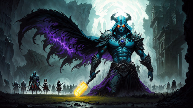 Обои картинки фото фэнтези, демоны, нейросети, графика, нейроарт, ai, art, нейронные, сети, рисунки, нейро, искусство