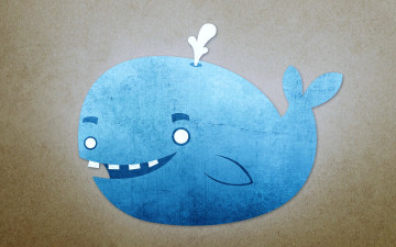 обоя векторная графика, животные , animals, кит, аппликация