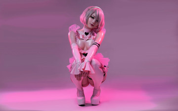 обоя visagefox, девушки, - креатив,  косплей, образ, наряд, косплей