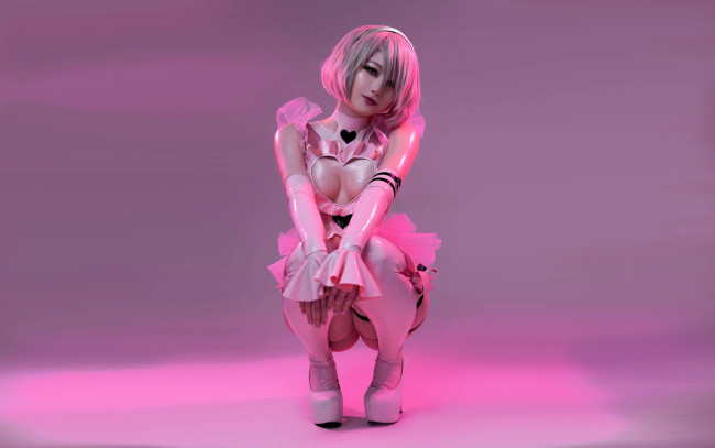 Обои картинки фото visagefox, девушки, - креатив,  косплей, образ, наряд, косплей