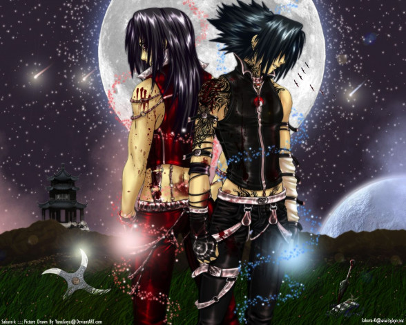 Обои картинки фото аниме, naruto, sasuke