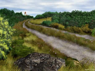 Картинка рисованные природа