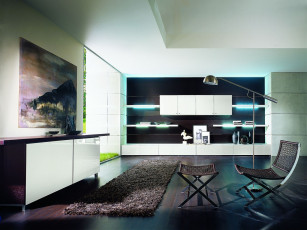 обоя интерьер, гостиная