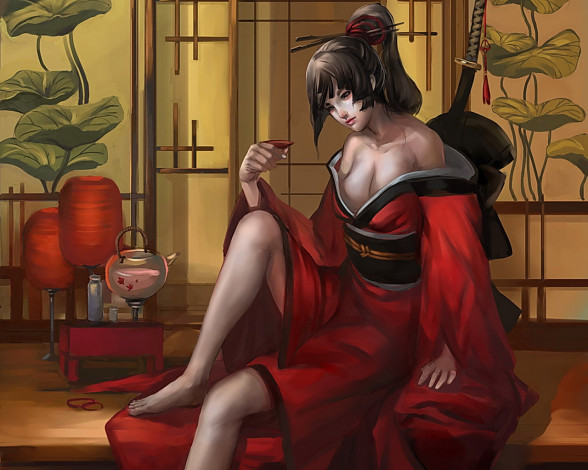 Обои картинки фото рисованные, люди