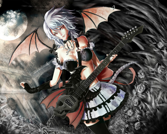 Обои картинки фото аниме, headphones, instrumental