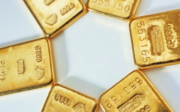 Картинка разное золото купюры монеты слитки