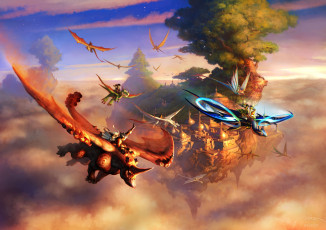 Картинка фэнтези существа замок