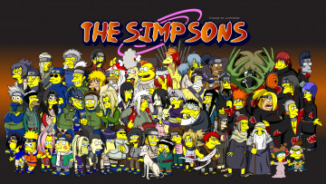 Картинка мультфильмы the simpsons akatsuki villains heroes simpson